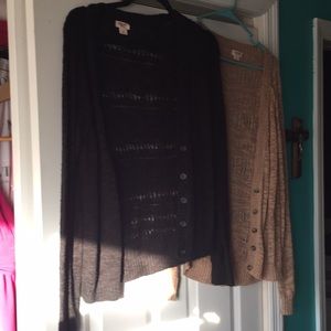 Black and Tan Cardigan